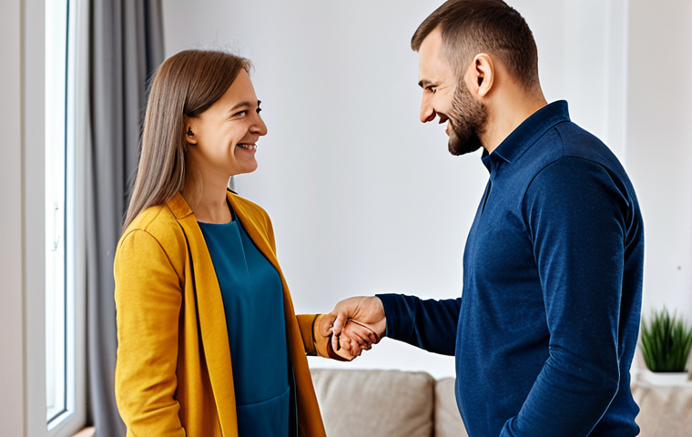 공인중개사 자격증의 취업 활용성 - ** A successful real estate agent, fully clothed in a stylish, modern business suit, smiling confide...