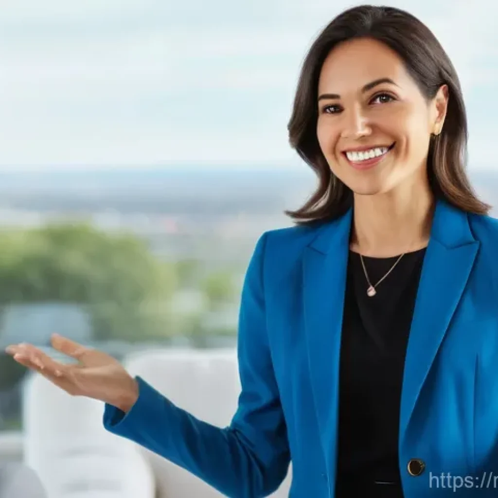 공인중개사 시험 준비와 관련된 효과적인 방법 - **Prompt 1: Confident Real Estate Expert Guiding Clients**
"A professional, well-dressed female ...