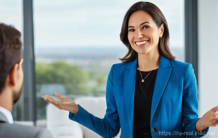 공인중개사 시험 준비와 관련된 효과적인 방법 - **Prompt 1: Confident Real Estate Expert Guiding Clients**
"A professional, well-dressed female ...