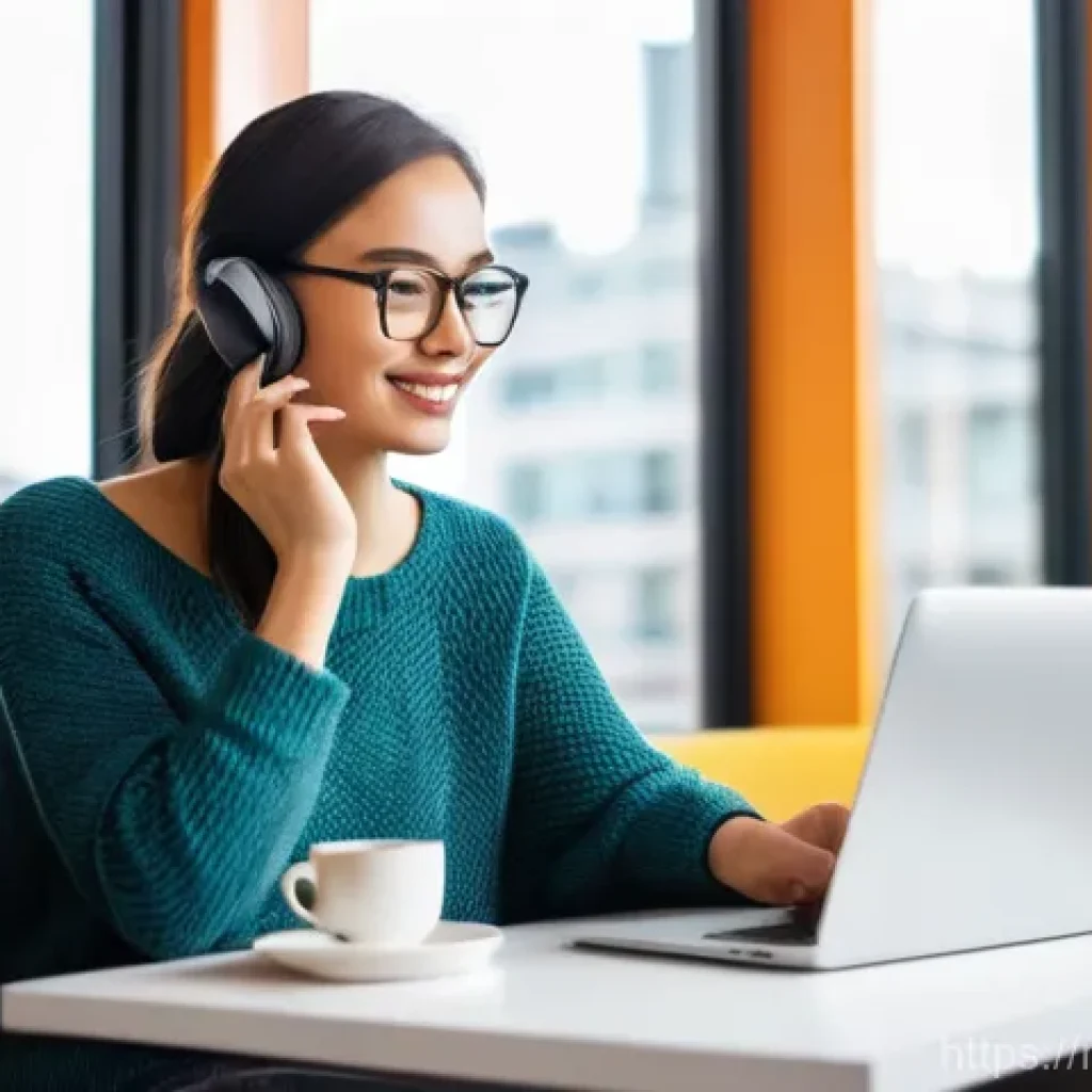 공인중개사 시험 준비를 위한 최신 동영상 활용 - **Prompt 1: Flexible Online Learning for Professionals**
    "A young, focused female professional i...