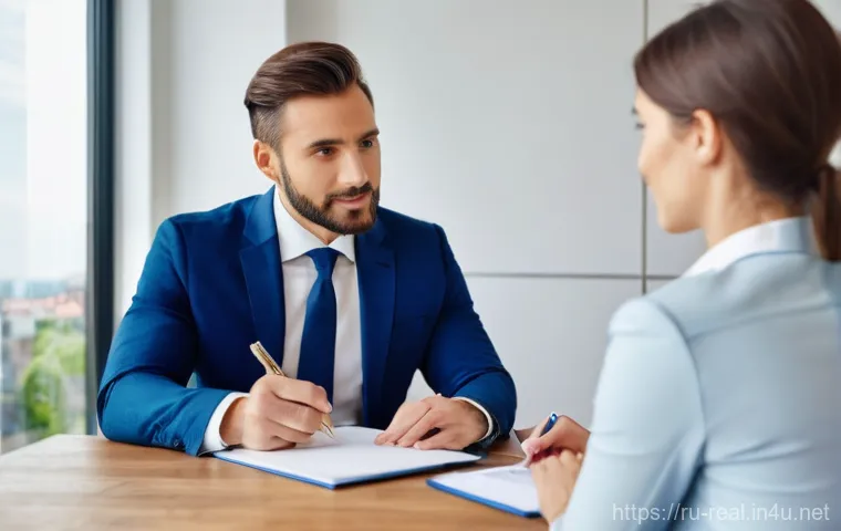 공인중개사 시험 대비 법률 조항 학습법 - **Prompt:** A professional, early 30s, female, wearing a crisp blouse and tailored trousers, activel...