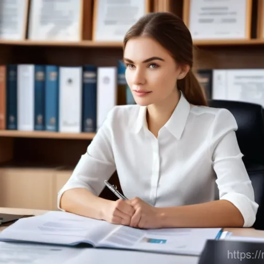 공인중개사 시험일 체크 방법 - **A Focused Russian Real Estate Professional Preparing for Certification**
An image depicting a ...