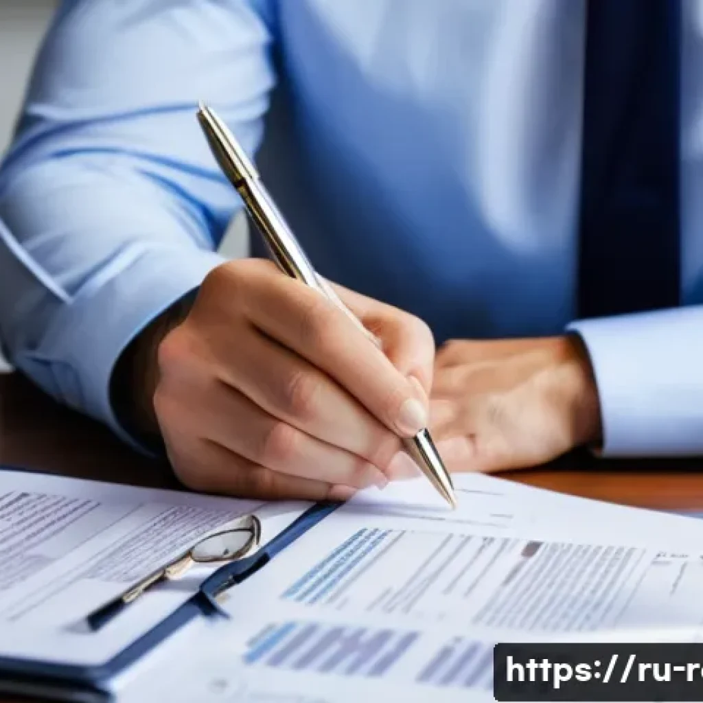 공인중개사 실기 시험 대비 - A professional real estate agent carefully reviewing a detailed property sales contract at a modern ...