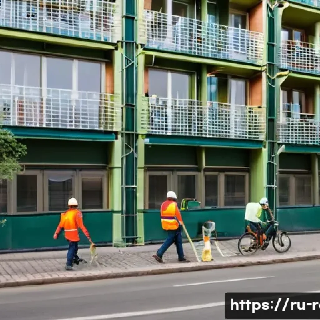 공인중개사 부동산 투자 사례 분석 - A detailed urban real estate scene in Moscow’s Central Administrative District, showing a residentia...